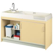 changing table with left hand sink