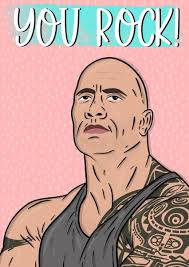 Dwayne Johnson, You Rock Card