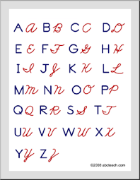 Manuscript And Cursive Handwriting Chart Zb Style Abcteach
