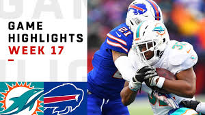 The bills are getting set to face afc east division opponent the miami dolphins in week 13 of the 2018 season. Dolphins Vs Bills Week 17 Highlights Nfl 2018 Youtube