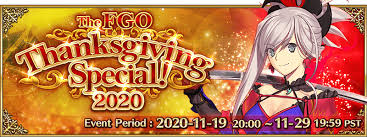 How do you get other . The Fgo Thanksgiving Special 2020 Fate Grand Order Wiki Gamepress