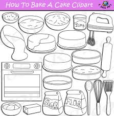 .ai and.eps vector files with all items included (compatible with cs and above) ♥ 1 photoshop brush set of all elements: How To Bake A Cake Clipart Set Download Clipart 4 School
