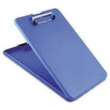 Slimmate Storage Clipboard 1 2 Capacity Holds 8 1 2w X 12h Blue Sau00559 Clipboard Storage Storage Storage Spaces