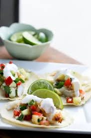 Preheat a cast iron skillet or similar over medium high heat. Tropical Fish Tacos With Pineapple Salsa Perry S Plate
