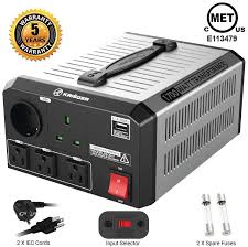 Convert 120 volts from standard outlets to 220 volts insatantly! Krieger 1700 Watt Voltage Transformer 110 120v To 220 240v Step Up Step Down Voltage Converter Met Approved U Chrysler Lebaron Voltage Converter Transformers