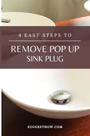 If you see that your sink drains water slower than usual or it doesn't drain at all, your initial reaction is to call the guy, but as a matter of fact. How To Remove Pop Up Sink Plug 4 Easy Steps To Follow Bathroom Sink Stopper Sink Pop Up Sink Drain