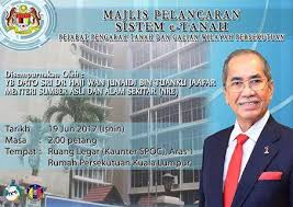 Aras 4, podium 1, wisma sumber asli. Jabatan Ketua Pengarah Tanah Dan Galian Persekutuan Majlis Pelancaran Sistem E Tanah Kuala Lumpur Facebook