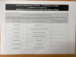 In scotland, there have been parties who have been regularly represented without any success in constituencies. Jackie Baillie On Twitter It S Official Delighted To Be On The Ballot And Running For Election In My Local Community Surprised To Be The Only Woman On The Ballot Paper But Hope