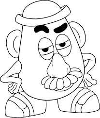 Potato head coloring page for kids. Toy Story Coloring Pages Mr Potato Head Toy Story Coloring Pages Disney Coloring Pages Easy Coloring Pages