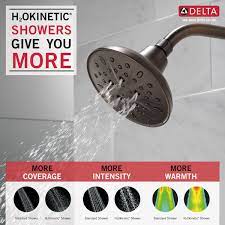 Lowe's has the well review delta in2ition h2okinetic showerhead on sale for $94. H2o Shower Head 1 75gpm 5 Setting 75508rb Delta Faucet