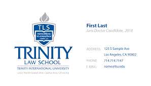 Custom business cards can be especially useful when starting a business, as they can help you network with new customers and begin partnerships with vendors and suppliers. Student Business Cards Trinity Law School