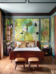 Tour The World In The Caten Twins Globetrotting Home Architectural Digest Bedroom Green Home Decor Beautiful Bedrooms