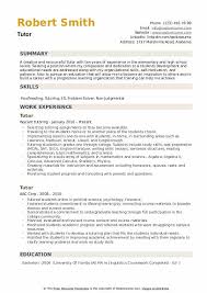 Check spelling or type a new query. Tutor Resume Samples Qwikresume