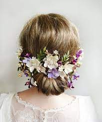 Bridal Hair Piece Flower Purple Wedding Hair Accessories Etsy In 2021 Floral Wedding Hair Floral Hair Piece Wedding Wedding Hair Clips