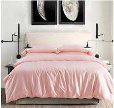 2015 100 Egyptian Cotton Light Pink Bedding Set Sheets King Queen Size Quilt Duvet Cover Bed Designer Bedspreads Luxury 4pcs King Queen Size Pink Bedding Setbedding Set Aliexpress