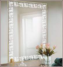 Eden Etched Glass Decorative Border Wallpaper For Windows Etched Glass Door Bathroom Mirrors Diy Bathroom Mirror Design