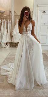 Eleganza Sposa Wedding Dresses 2021 Boho Wedding Dress Lace Wedding Dresses Wedding Dresses Lace
