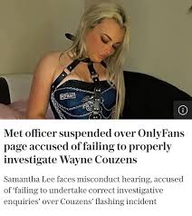 Connor Tomlinson على X: Officer Samantha Lee, who resigned from the Met  Police for running an OnlyFans account titled Officer Naughty, is accused  of “failing to undertake correct investigative enquiries” against murderer