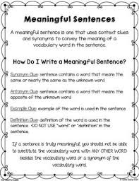 Writing Meaningful Sentences Meaningful Sentences Sentences Meaningful