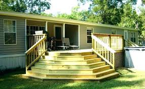 Pool Deck Kits Home Depot Architectures Decking Materials Amusing Prefab Stairs Home Depot Architectures De In 2020 Mobile Home Porch Home Porch Mobile Home Exteriors