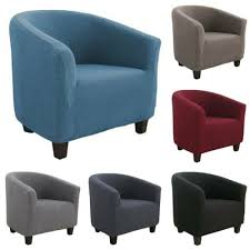 Our selection of charming fabric armchairs are made from a variety of materials and textiles, so you can find the right piece of furniture for you and your living room. Tub Chair Covers Slipcovers Elastic Polyester Fabric Armchair Sofa Seat Cover Uk On Onbuy