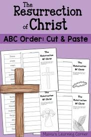 Write the word lists in alphabetical order. Abc Order Worksheet The Resurrection Of Christ Mamas Learning Corner