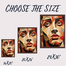 Kit Di Pittura Maschile Con I Numeri, Crea Ritratti Maschili Realistici E  Un'esperienza Di Pittura a Colori Facilmente Rilassante