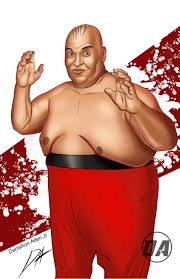 Both literally and figuratively at this point. Abdullah The Butcher Missouri Wrestling Revival