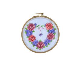 Check out our cross stitch kits selection for the very best in unique or custom, handmade pieces from our sewing & needlecraft shops. Tuva Counted Cross Stitch Kit Bcs01 Floral Heart Wreath Readicut Co Uk