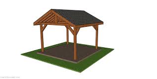 12x12 hip roof gazebo plans. 12x12 Outdoor Pavilion Free Diy Plans Howtospecialist How To Build Step By Step Diy Plans