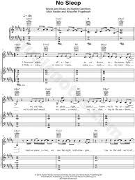 Print And Download No Sleep Sheet Music By Martin Garrix Feat Bonn Sheet Music Arranged For Piano Vocal Guitar And Singer Pr Sheet Music Martin Garrix Music