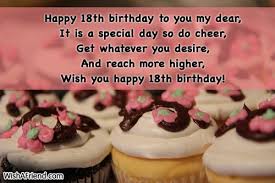 So, choose any one 18th birthday wish and send it. 18th Birthday Wishes Page 1