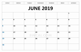 June 2019 Calendar Template Word June June2019calendar June2019calendartemplate 2019calednars June 2019 Calendar Calendar Template Calendar June