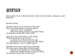 Poetry Terms For 3rd Grading Period Ppt Video Online Download