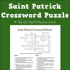 Patrick's day crossword puzzle is a festive and fun game for both kids and adults to work on this upcoming march. Saint Patrick Crossword Puzzle Free Printable 2 Versions