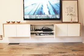 Diy Floating Sideboard Tutorial Petite Modern Life Ikea Hack Living Room Scandi Living Room Living Room Diy