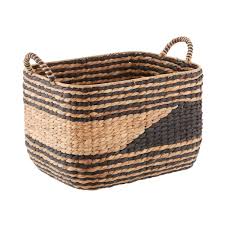 These small styles, with brands such as osco and craft collection available, are ideal for popping underneath a desk or behind a door. Black Water Hyacinth Storage Basket Storage Bins Water Hyacinth Fabric Storage Bins