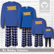 Express Train Ticket Pajamas Long Sleeve Blue