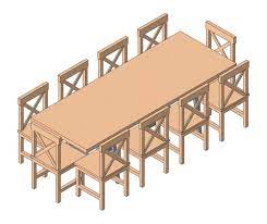 Revit parametric dining table revit family: Free Tables Revit Download Farmhouse Dining Table Bimsmith Market