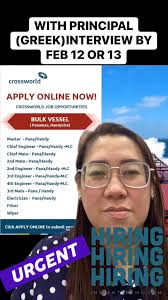 HELLO FEBRUARY HIRING- WITH PRINCIPAL INTERVIEW NEXTWEEK *FEB 12 OR 13*  🤸‍♀️ APPLY NOW🤸‍♀️- PLEASE REPORT PERSONALLY AT OFFICE WITH YOUR ORIGINAL  DOCUMENTS. LOOK FOR MS. MATET DE JESUSCROSSWORLD ...