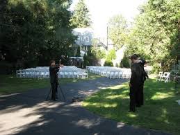 A stone path is an obvious choice for any backyard. Budget Backyard Wedding Reception Ideas