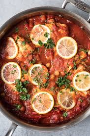 Moroccan Baked Fish With Chickpeas Recipe Pepper Recipes Healthy Moroccan Fish Recipe Recipes