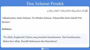 Doa majlis makan malam kejohanan boling tenpin mssm 2005. 7 Bacaan Doa Selamat Artinya Dunia Dan Akhirat