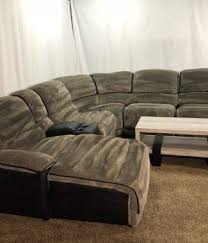 Ideal for a group discussion or a meeting. Secondhand 6 Piece Grey And Black Corduroy U Shaped Reclining Sectional Sofa With Chaise Loun Sectional Sofa With Chaise Sectional Sofa With Recliner Sectional