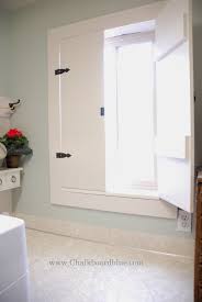Chalkboard Blue How To Build Shutters To Brighten A Small Space Interior Windows Diy Shutters Indoor Shutters
