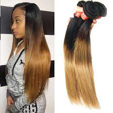 150g 10 100 Brazilian Real Human Hair Extension 1b 27 Straight Hair Weft Unbranded Human Hair Extensions Straight Hairstyles Real Hair Extensions