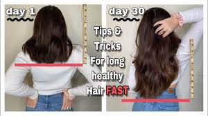 Biotin supports hair growth by making the hair more elastic, and thus less likely to break off. How To Grow Your Hair Long Fast 3 Inches In A Month Best Tips For Growth Youtube