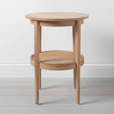 Wood Cane Round Accent Table Hearth Hand With Magnolia In 2020 Round Accent Table Magnolia Furniture Accent Table