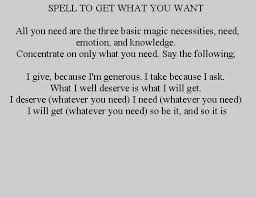 Pretty Basic But It Ll Get The Job Done Real Witchcraft Spells Witchcraft Luck Spells Spelling