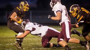 Monroe Central versus Wes-Del football
